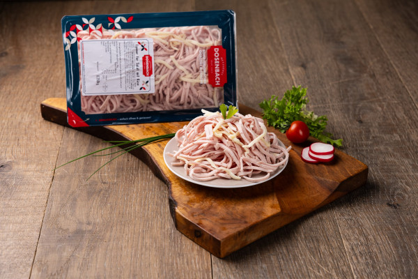 Lyoner für Wurstsalat mit Käse
